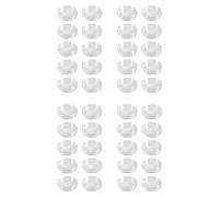 Prakti Lot de 40 petites capsules rondes en plastique transparent 20 mm