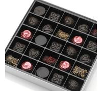 Pralinés belges de luxe vegan, assortiment classique, 25 pièces, 350 g. Qualité artisanale supérieure de Belgique. Franck et Olivier.