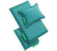 Pranamat Grand et petit tapis d'acupression avec oreiller, thérapie d'acupression de qualité supérieure pour soulager la douleur et la relaxation, fabriqué à la main en Europe avec des matériaux