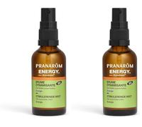 Pranarôm - Aromaboost Energy Bio - Brume Dynamisante Énergie - Ambiance Tonifiante Anti-Fatigue - Huile Essentielle Bio de Pin Sylvestre - 50 ml (Lot de 2)
