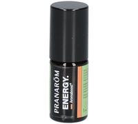 Pranarôm - Aromaboost Energy Bio - Roll-on Olfactif Énergie - Réduit la Fatigue Physique et Mentale - Action Immédiate - Huile Essentielle Bio de Pin Sylvestre - 5 ml