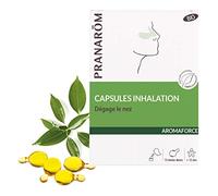 Pranarôm Capsules d'inhalation Huiles essentielles 100% bio - Dégage le nez - 15 capsules