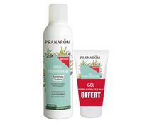 PRANARÔM - Aromaforce - Spray Assainissant 150 ml + Gel Hydro-Alcoolique 50 ml - Aux Huiles Essentielles Bio - Ravintsara Et Tea Tree - Pour Assainir Et Purifier L'Air - Se Désinfecter Les Mains
