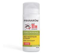 Pranarôm Aromapic Roller Anti-moustiques et Tiques - Zones tropicales aux Huiles Essentielles Pures et Naturelles - Répulsif - 75 ml