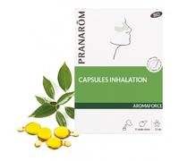 Pranarôm Capsules d'inhalation aux huiles essentielles Bio – Dégage le nez – 15 capsules