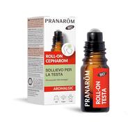 Pranarôm Cepharom Roll-On Tête Lourde Bio 5 ml | Soulagement rapide sur les tempes, le front et la nuque avec menthe poivrée et romarin. Non gras, action rafraîchissante.