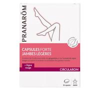 Pranarôm | Circularom | Capsules Forte Jambes Légères | Pour diminuer la sensation de jambes gonflées, lourdes et fatiguées | 30 Capsules