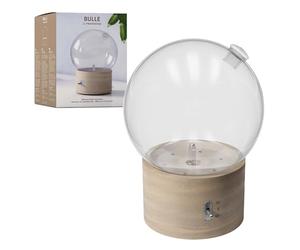 Pranarôm - Diffuseur Bulle Huiles Essentielles | Diffusion à sec sans eau, design bois et verre. Effet brume et lumière pour votre intérieur.