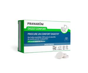 PRANARÔM - Digestarom Digest Confort Procure Un Digestif Huile Essentielle De Menthe Poivrée Et Gingembre 100% Pure Naturelle Extrait Naturel de Chicorée Vegan 21 Comprimés Comprimé(S) pc(s)