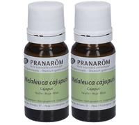 Pranarom Huile essentielle Cajeput Bio 100 % pure et naturelle 2x10 ml