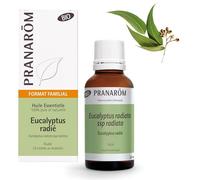 Pranarôm Huile Essentielle Eucalyptus Radié Bio HECT 30 ml | Huile vivifiante par excellence de la saison hivernale. Format économique.