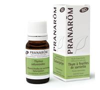 Pranarôm Huile Essentielle Thym à Feuilles de Sarriette Bio Thymus Satureioides Sommité Fleurie 10 ml