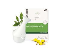 Pranarôm Aromaforce Capsules inhalation + inhalateur – Huiles essentielles 100% bio pour nez dégagé