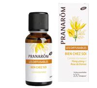 Pranarôm - Les Diffusables Bien Chez Soi - Mélange Huiles Essentielles pour Diffuseur - Cocooning - Ylang-Ylang Et Rose de Damas Bio - 30 ml