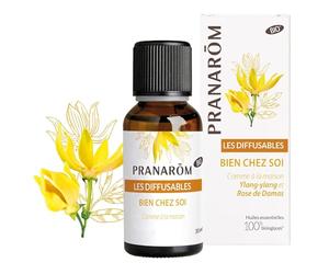 Pranarôm Les Diffusables Bien Chez Soi Cocooning Bio 30 ml | Ylang-ylang et rose de Damas pour une ambiance douce et chaleureuse à la maison.