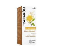 Pranarôm Parfum d'ambiance Bio Zeste Tonique Huiles Essentielles pour Diffusion Citron et Bergamote Fragrance pétillante acidulé 30 ml