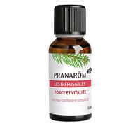 Pranarôm - Diffusables - Parfum D'ambiance Bio Force Et Vitalité - Huiles Essentielles Pour Diffusion Pin Et Ravintsara - Fraicheur Tonifiante Et Stimulante - 30 Ml