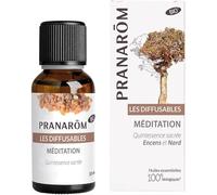 Pranarôm Les Diffusables Mélange pour Diffuseur Méditation Et Saintes Odeurs Encens Et Nard 30 ml
