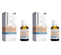 Pranarôm Lotion Pieds et Mains Bio Excroissances Cutanées aux Huiles Essentielles Biologiques Cannelier de Chine Tea-Tree 10 ml (Lot de 2)
