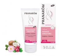 PRANARÔM - PranaBB - Crème Massage Vergetures - Souplesse & Elasticité - Aux Huiles Essentielles et Huiles Végétales Bio - Pénétration Rapide - Dès Le 1er Mois De Grossesse - Vegan - 100 ml