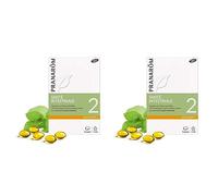 Pranarôm Oléocaps+ 2, Santé Intestinale Bio, Aux Huiles Essentielles Pures et Naturelles, Menthe, Blanc Vert Orange, 30 Capsules (Lot de 2)