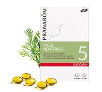 PRANARÔM - Oléocaps 5 - Cycle Menstruel - Aux Huiles Essentielles Ciblées - Dont Fenouil, Lavande Vraie, Cardamome, Gingembre, Lemongrass & + - 100% Naturelle Et Bio - HECT - 30 Capsules Prédosées