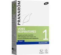 Pranarôm Oleocaps+ Voies Respiratoires 1 Oregano+ Bio 30 Capsules