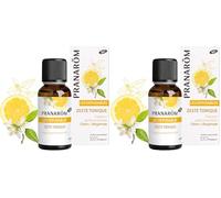 Pranarôm Parfum d'ambiance Bio Zeste Tonique Huiles Essentielles pour Diffusion Citron et Bergamote Fragrance pétillante acidulé 30 ml (Lot de 2)