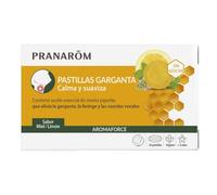PRANAROM - Pastilles de gorge naturelles saveur miel et citron, 24 pilules végétaliennes