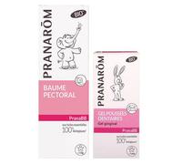 Pranarom PranaBB Baume Pectoral aux Huiles Essentielles 100% Biologiques 40ml + PranaBb Gel Poussées Dentaires Bio 15ml