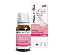 PRANARÔM - PranaBB - Diffusion Citronnelle - Mélange Aux Huiles Essentielles 100% Bio Pour Diffuseur Bébé - Parfum Traditionnellement Reconnu Comme Etant Détesté Par Les Insectes - Vegan - 10 ml