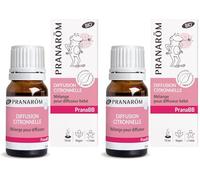 PRANARÔM - PranaBB - Diffusion Citronnelle - Mélange Aux Huiles Essentielles 100% Bio Pour Diffuseur Bébé - Parfum Traditionnellement Reconnu Comme Etant Détesté Par Les Insectes - Vegan - 10 ml