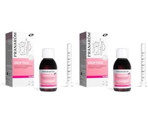 Pranarôm PranaBB Sirop Toux Bio, Calme la toux en protégeant et hydratant la muqueuse, 120 ml (Lot de 2)