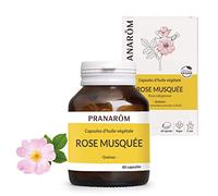 Pranarôm | Rose Musquée - Huile Végétale |Beauté de la peau| Anti-âge | Riche en Oméga 3, 6, 9 | 60 capsules