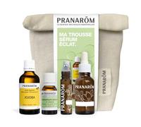 PRANARÔM - TROUSSE DIY SÉRUM ÉCLAT - Huile essentielle de Bois de Hô et huile végétale de Jojoba - 2 recettes DIY + 2 flacons + Trousse OFFERTS - Idée cadeau 100% naturel et BIO