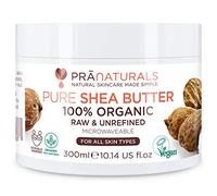 Pranaturals Beurre De Karité Bio 300ml, 100% Brut | Hydratant et Protecteur UV Tous Types De Peau, Hydrate et Répare Les Cheveux, Riche En Vitamines, Cosmétique Végétalienne