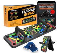 PRANAYA® Push Up Board 14-en-1 | Planche Push Up Musculation avec Poignées Antidérapantes | eBook + Vidéos Offerts | Musculation à Domicile | Équipement Fitness Pliable