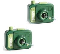 Prank Camera Water Gun, Reverse & Forward Two-Way Squirt Shooter, Mini Pocket-Sized Leak-Resistant Dual-Sided Water Blaster for Summer Pool Party Tricks (2Pcs-F)