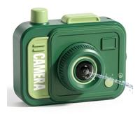 Prank Camera Water Gun, Reverse & Forward Two-Way Squirt Shooter, Mini Pocket-Sized Leak-Resistant Dual-Sided Water Blaster for Summer Pool Party Tricks (Green)