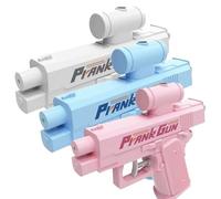 Prank Two-Way Water Gun, Double-Sided Reverse, NewQuirky Water Gun for Prank Lovers (Pink+Blue+Gray)