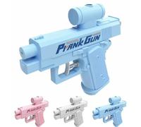 Prank Two-Way Water Gun, Upgraded Prank Water Gun, Prank Squirt Gun Can Spray from Front and Back (Blue)
