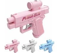 Prank Two-Way Water Gun, Upgraded Prank Water Gun, Prank Squirt Gun Can Spray from Front and Back (Pink)