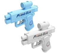 Prank Two-Way Water Gun, Water Gun Prank Can Spray from Front and Back, everse Prank Surprise Waters Guns (Blue + Gray)