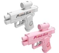 Prank Two-Way Water Gun, Water Gun Prank Can Spray from Front and Back, everse Prank Surprise Waters Guns (Pink + Gray)