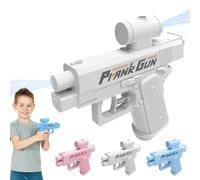 Prank Water Gun, 2026 Upgraded Prank Two-Way Water Gun, Two-Way Waters Outlet Design, Sturdy Spray Trick Toy, The First Choice for Pranks for Pool Party, Beach, Backyard (White)