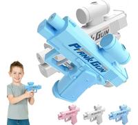 Prank Water Gun, 2026 Upgraded Prank Two-Way Water Gun, Two-Way Waters Outlet Design, Sturdy Spray Trick Toy, The First Choice for Pranks for Pool Party, Beach, Backyard (White+Blue)