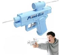 Prank Water Gun Pistolet a Eau Prank Pistolet à Eau Inversée Fusil a Eaux Water Blaster Pulvériser à l'avant et à l'arrière pour Piscine Plage Extérieure (Bleu)
