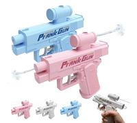 Prank Water Gun - Prank Squirt Gun Can Spray from Front and Back, Prank Two-Way Water Gun for Prank Lovers (Blue+Pink)