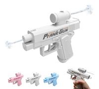 Prank Water Gun - Prank Squirt Gun Can Spray from Front and Back, Prank Two-Way Water Gun for Prank Lovers (White)