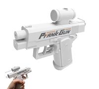 Prank Water Gun, Prank Two-Way Water Gun, Can Spray Water from Front to Back, Quirky & Fun Prank for School Office Trick (White)